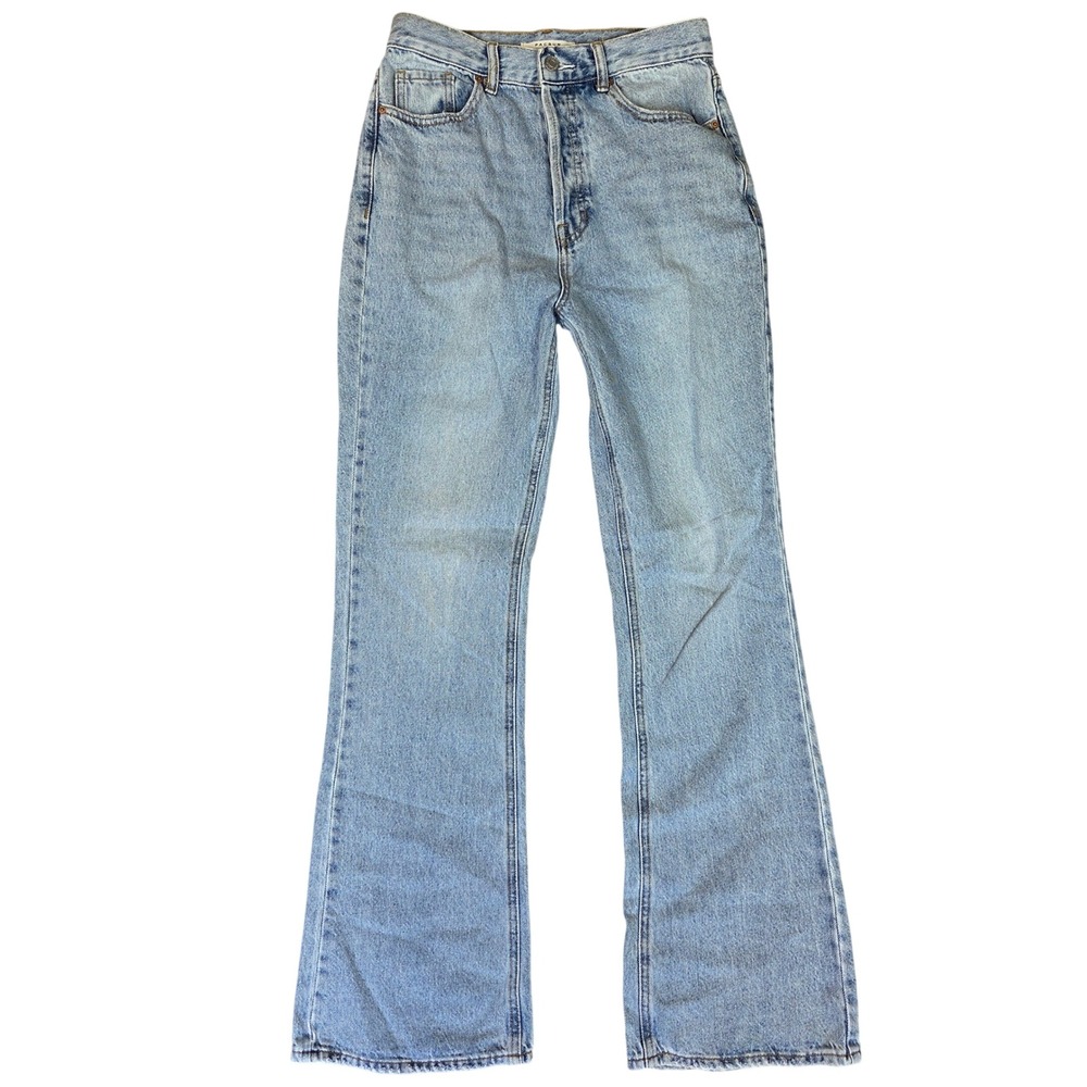 PacSun Womens High Rise Bootcut Jeans Light Wash Blue 100% Cotton Size 27